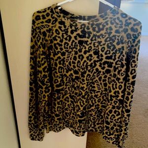 LNA leopard print top